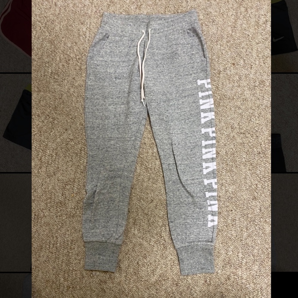 Grey PINK joggers